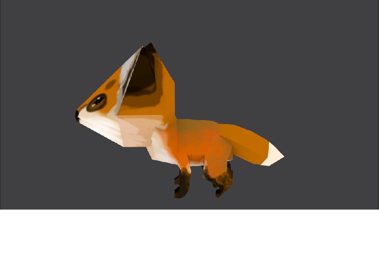 Anime Low Poly Fox preview image 2